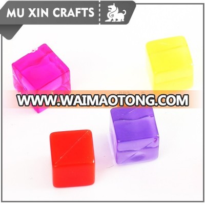 Colorful game cube custom small plastic cube 8mm