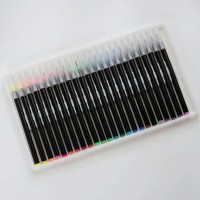 Plastic Watercolor Marker Pen with Soft Brush for Company