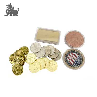 High quality custom golden metal coins for board game, game coin