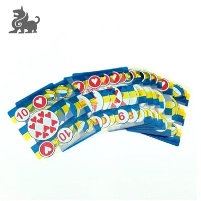 Paper and Plastic playing cards for board game custom game cards